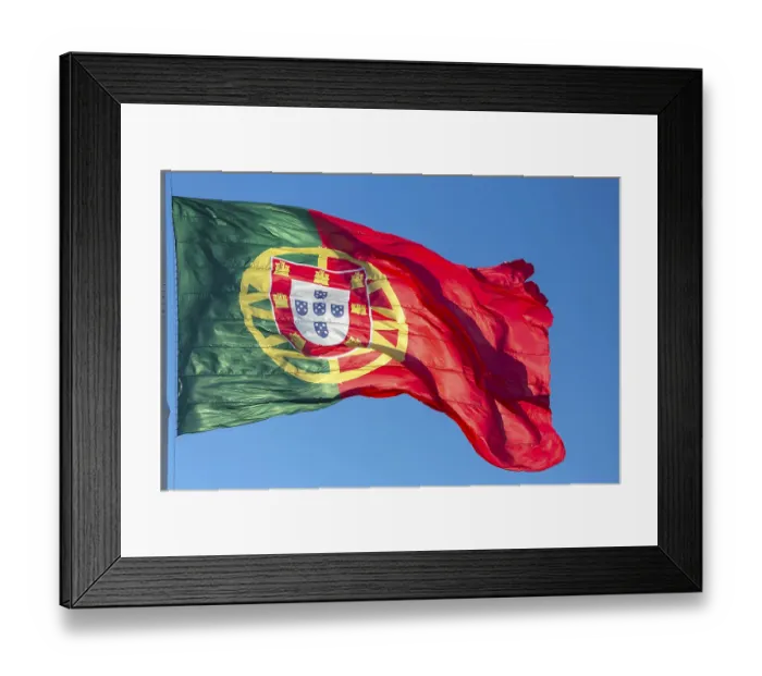 Framed Print : Flag of the Republic of Portugal