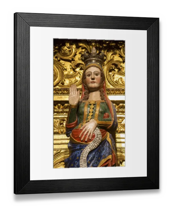 Framed Print : Statue of the pregnant Virgin Mary Framed Print : Statue of the pregnant Virgin Mary