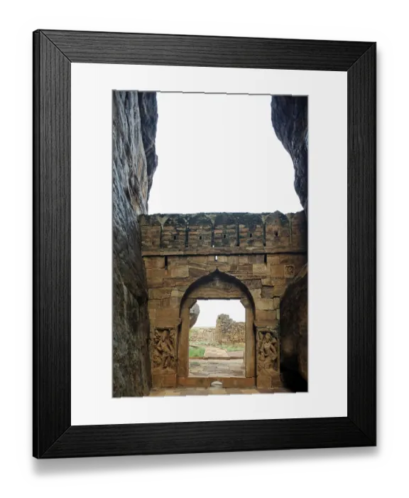 Framed Print : Arch in Badami fort, Badami, Karnataka Framed Print : Arch in Badami fort, Badami, Karnataka