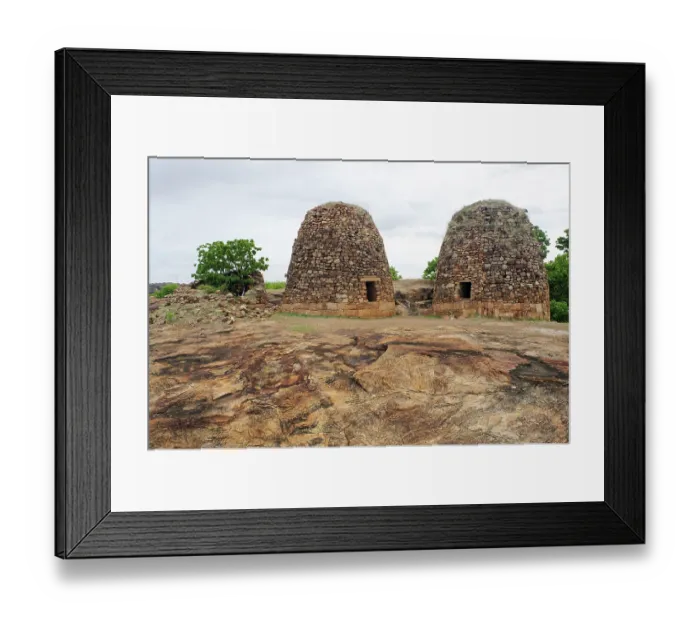 Framed Print : Heritage Badami fort, Badami, Karnataka, India