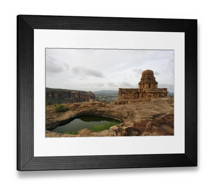 Framed Print : Malegitti Shivalaya top of Hill