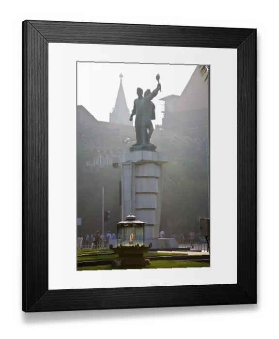 Framed Print : Statue of jai jawan jai kisan, Bombay Framed Print : Statue of jai jawan jai kisan, Bombay