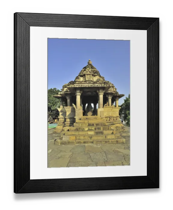 Framed Print : Nandi temple Khajuraho madhya pradesh india