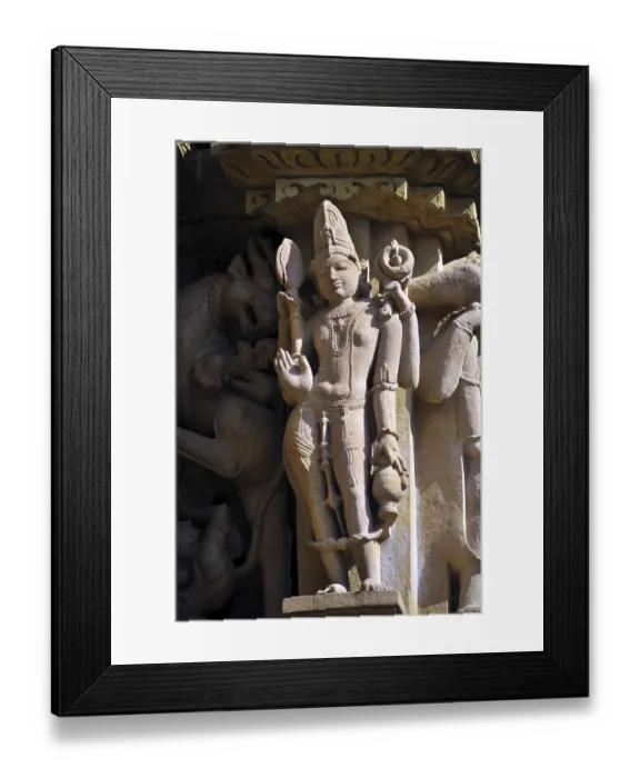 Framed Print : Dikpala on wall of jagadambi temple Khajuraho madhya pradesh india Framed Print : Dikpala on wall of jagadambi temple Khajuraho madhya pradesh india