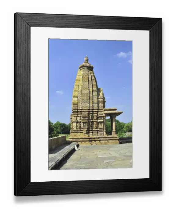 Framed Print : Khajuraho lakshmana temples in madhya pradesh india
