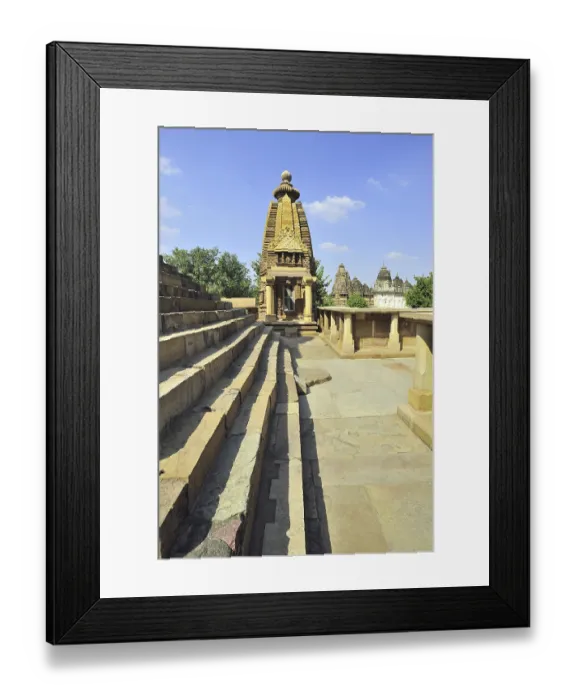 Framed Print : Khajuraho lakshmana temples in madhya pradesh india Framed Print : Khajuraho lakshmana temples in madhya pradesh india