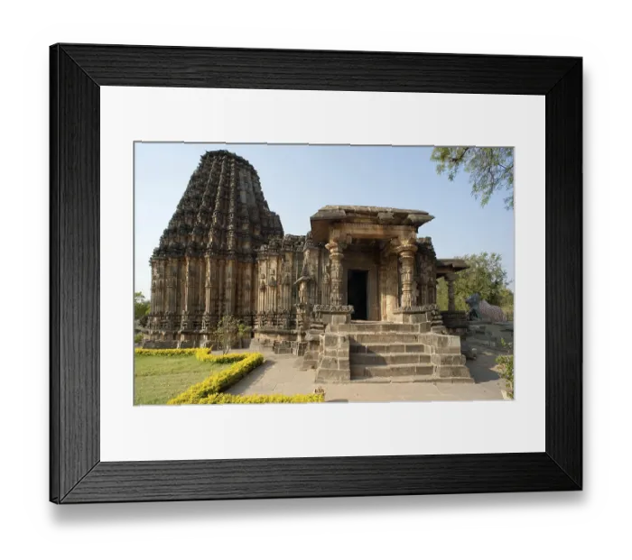 Framed Print : Dodda basappa temple chalukya architecture at dambal Framed Print : Dodda basappa temple chalukya architecture at dambal