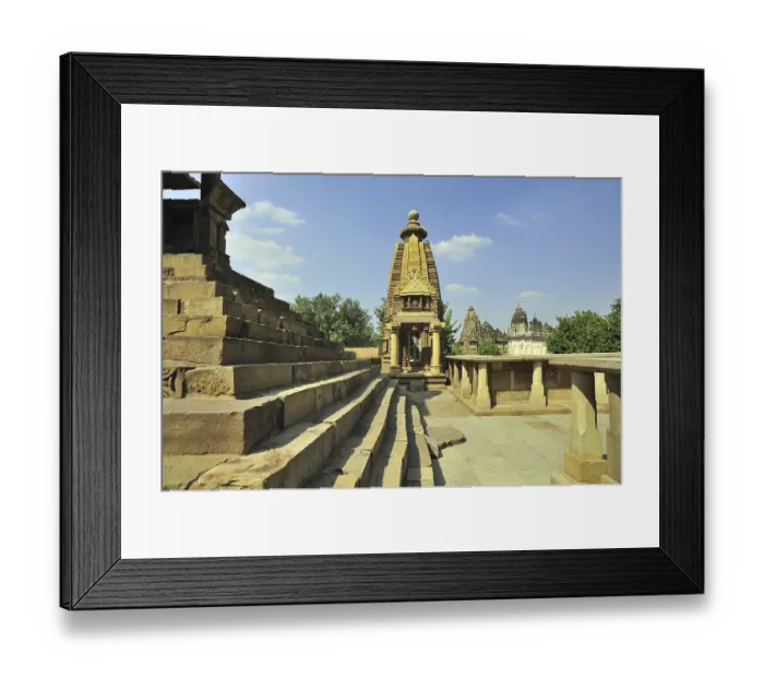 Framed Print : Khajuraho lakshmana temples in madhya pradesh india Framed Print : Khajuraho lakshmana temples in madhya pradesh india