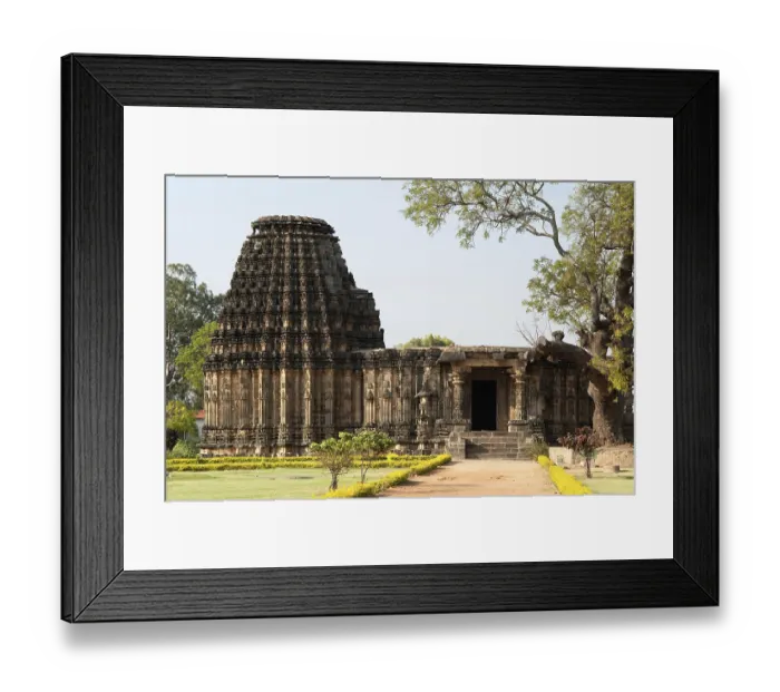 Framed Print : Dodda basappa temple chalukya architecture at dambal