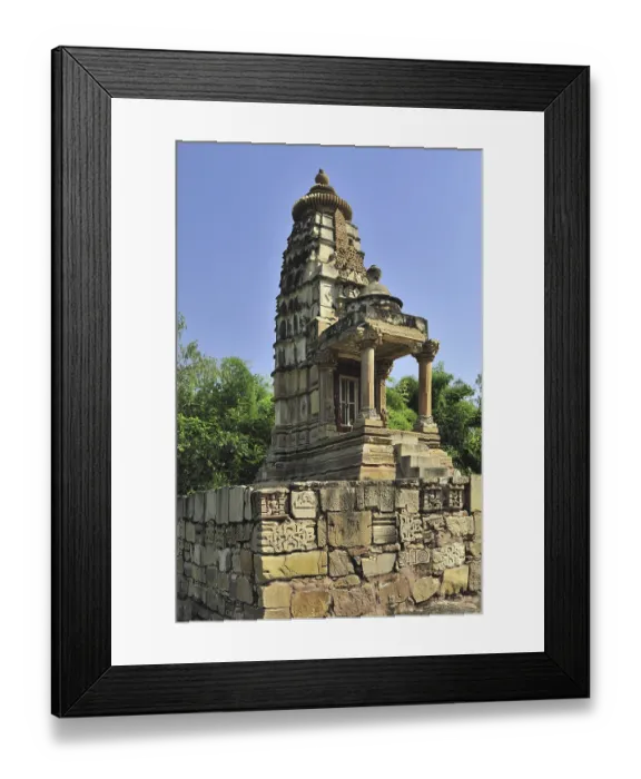 Framed Print : Khajuraho lakshmi temple in madhya pradesh india