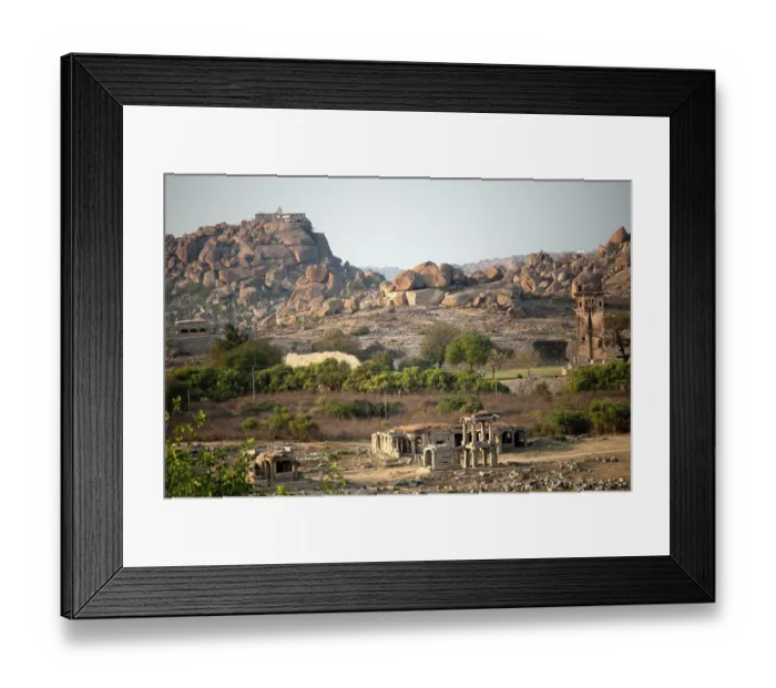 Framed Print : Landscape at hampi, Karnataka, India Framed Print : Landscape at hampi, Karnataka, India