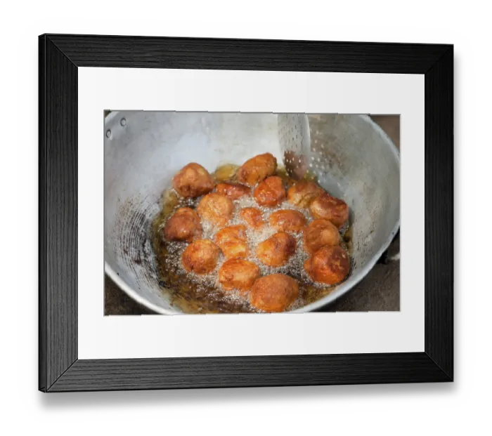 Framed Print : Sweet pakoda, Karnataka, India