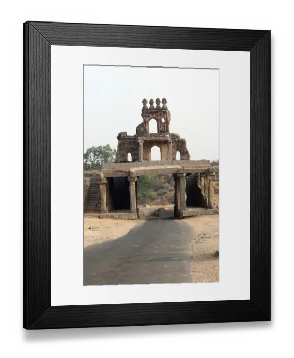Framed Print : Talarigatta gate, Hampi, Karnataka, India