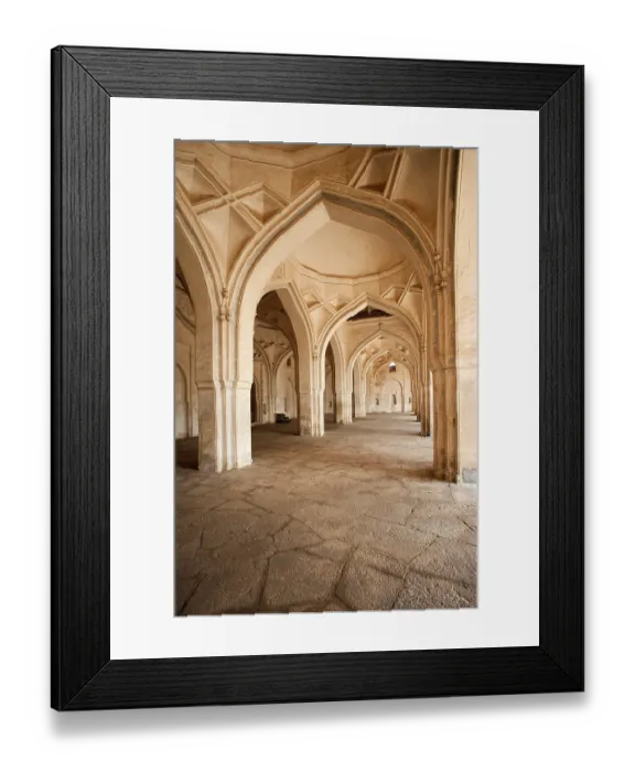 Framed Print : Interior of ibrahim rouza, Bijapur Framed Print : Interior of ibrahim rouza, Bijapur