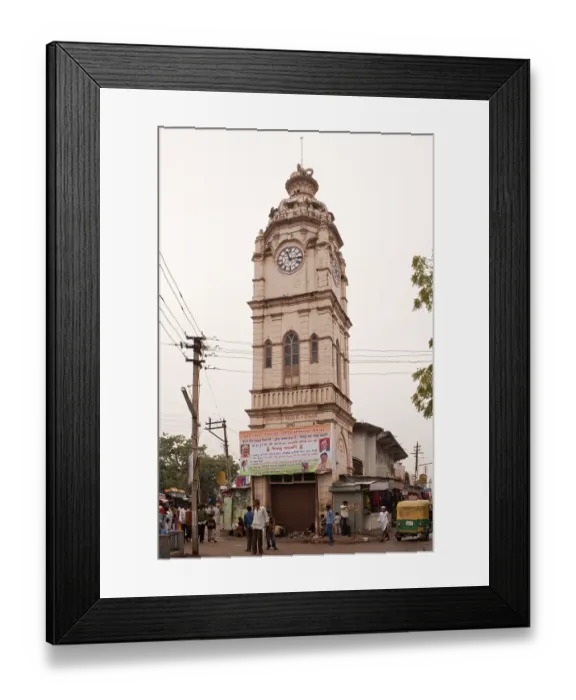 Framed Print : Clock tower at siddhpur, Gujarat, India Framed Print : Clock tower at siddhpur, Gujarat, India