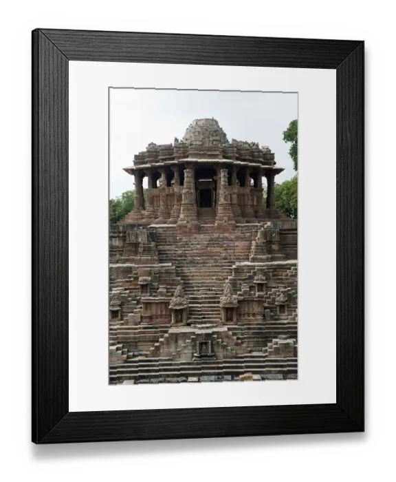 Framed Print : Surya temple at modhera, Mehsana, Gujarat, India