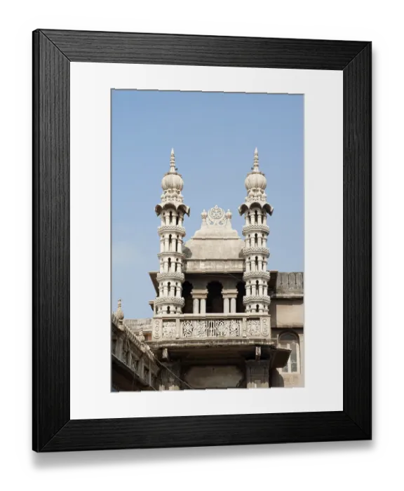 Framed Print : Minarets of pir muhammad shah mosque