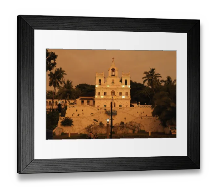 Framed Print : The Church of the Lady during sunset Panjim Goa Maharashtra India Asia September 2010 Framed Print : The Church of the Lady during sunset Panjim Goa Maharashtra India Asia September 2010