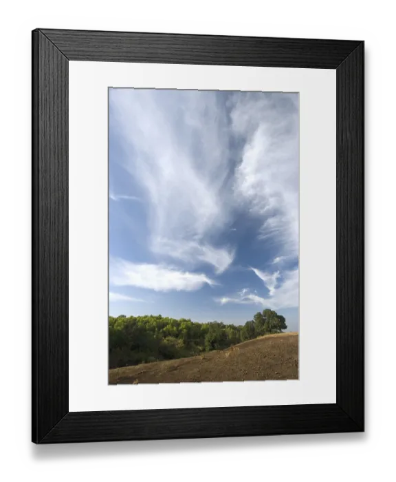 Framed Print : Landscape of brown earth and beautiful dark blue sky with white clouds at Chikhaldara Framed Print : Landscape of brown earth and beautiful dark blue sky with white clouds at Chikhaldara