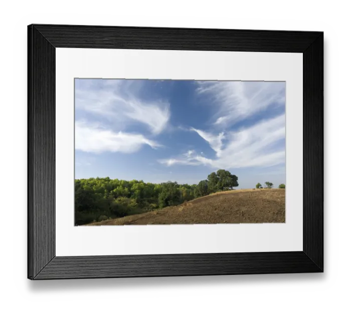 Framed Print : Landscape of brown earth and beautiful dark blue sky with white clouds at Chikhaldara Framed Print : Landscape of brown earth and beautiful dark blue sky with white clouds at Chikhaldara
