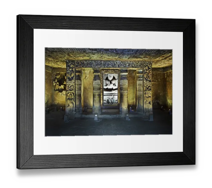 Framed Print : Ajanta Caves Maharashtra India Framed Print : Ajanta Caves Maharashtra India