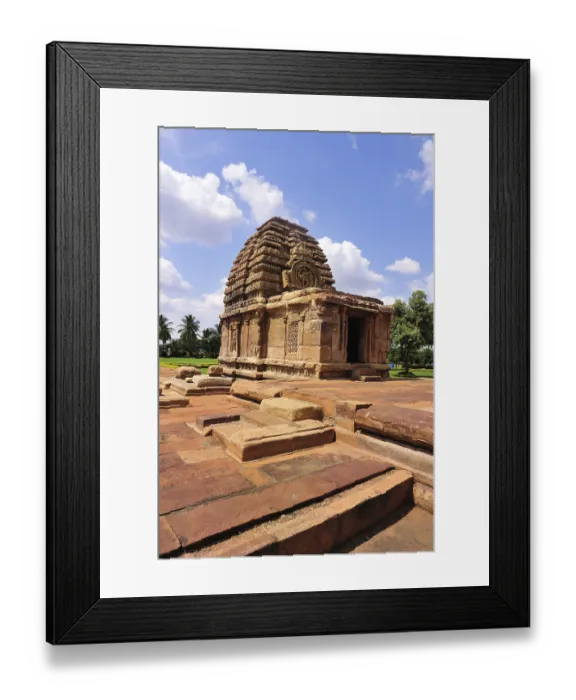 Framed Print : Kadasiddhwsvara Temple Pattadakal Badami Karnataka India Asia October 2010
