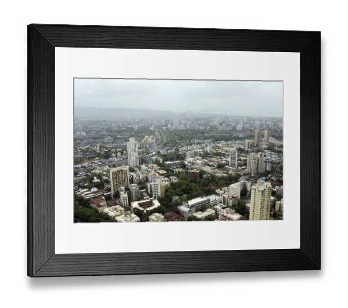 Framed Print : Aerial view of mahim and matunga Framed Print : Aerial view of mahim and matunga