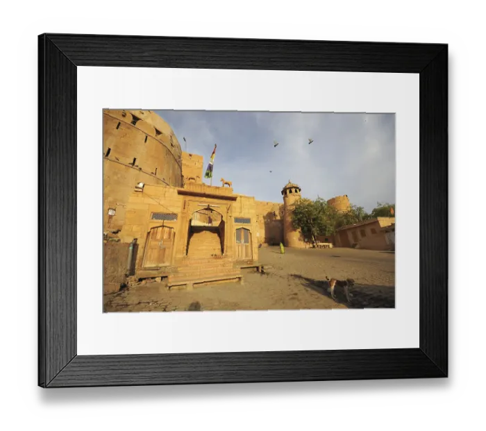 Framed Print : Front view of Jaisalmer fort, Rajasthan, India