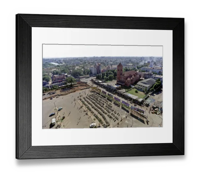 Framed Print : Aerial of Madras Chennai, Tamil Nadu, India