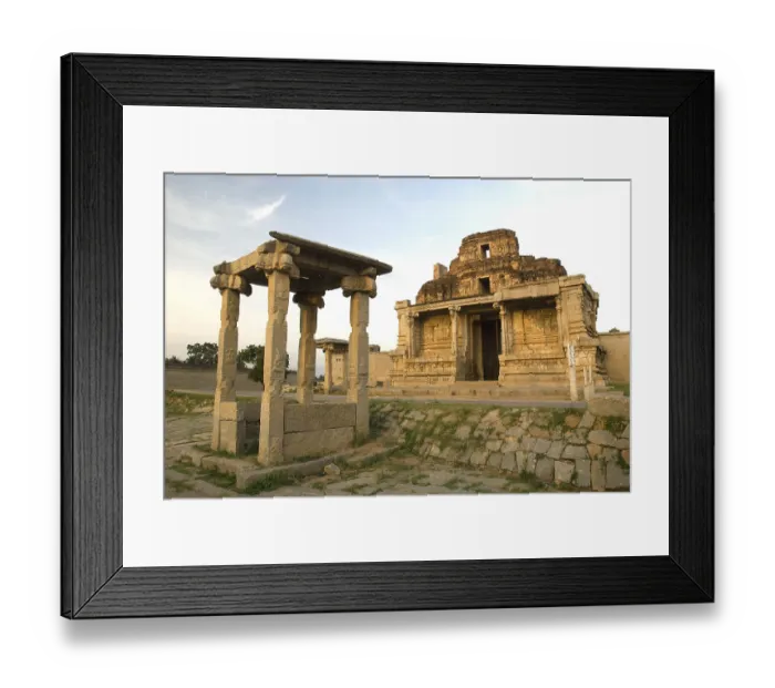 Framed Print : Krishna temple entrance gopuram erected in 1515 ad