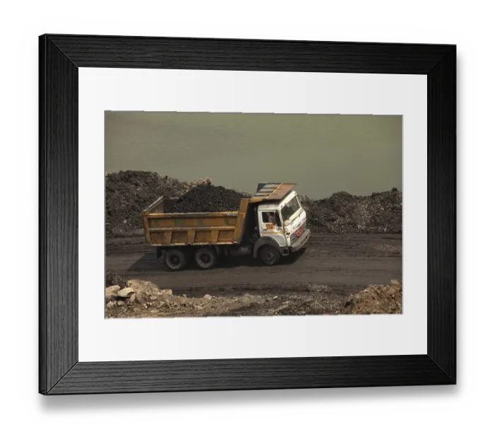 Framed Print : Open cast coal mines of the Mahanadi Coal Fields Limited at Jharsuguda Orissa India Framed Print : Open cast coal mines of the Mahanadi Coal Fields Limited at Jharsuguda Orissa India