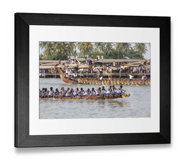 Framed Print : Boat race on punnamada lake, Alleppey Framed Print : Boat race on punnamada lake, Alleppey
