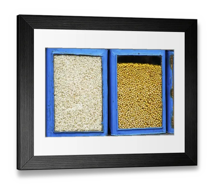 Framed Print : Food, Kolhua, Vaishali, Bihar, India
