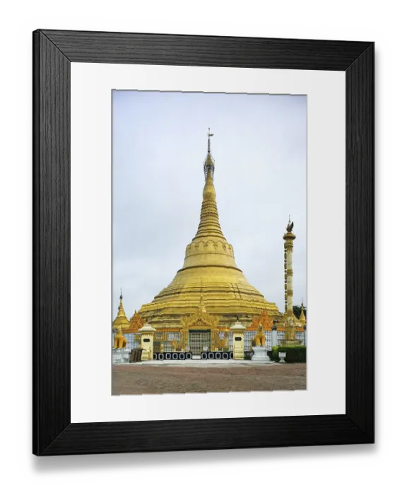 Framed Print : Mahasukhamdada chan thargyi pagoda built in 23rd June 2001