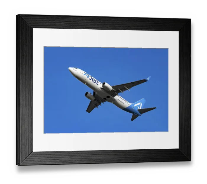Framed Print : Aircraft AJet, TC-JHC, Boeing 737-800