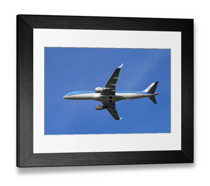 Framed Print : Aircraft KLM Cityhopper, PH-EZV, Embraer ERJ-190