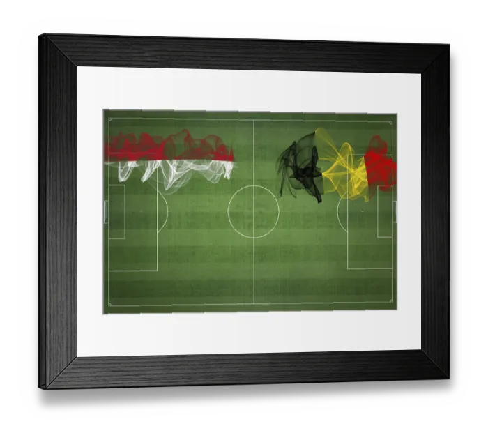 Framed Print : Monaco vs Belgium Soccer Match