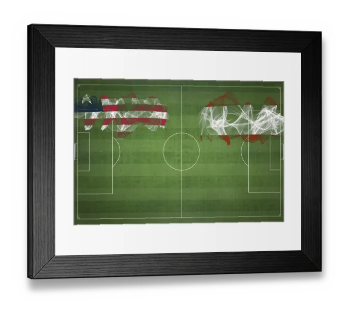 Framed Print : Liberia vs Austria Soccer Match