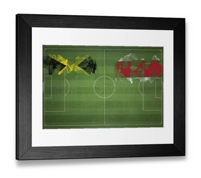 Framed Print : Jamaica vs Costa Rica Soccer Match