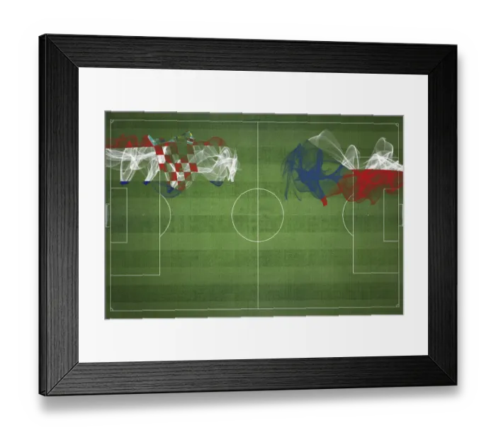 Framed Print : Croatia vs Czech Republic Soccer Match