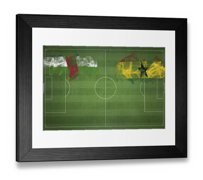 Framed Print : Central African Republic vs Ghana Soccer Match