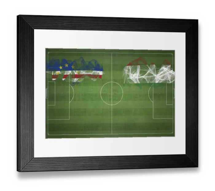 Framed Print : Cape Verde vs Hungary Soccer Match Framed Print : Cape Verde vs Hungary Soccer Match