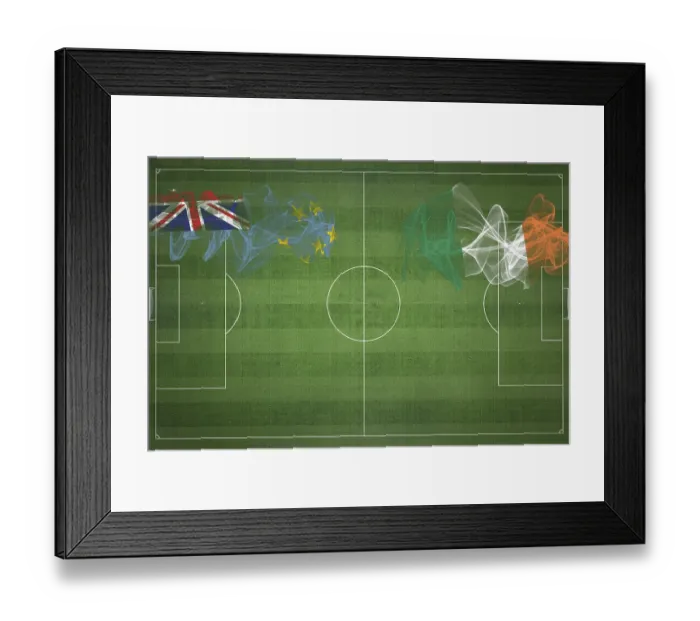 Framed Print : Tuvalu vs Ireland Soccer Match