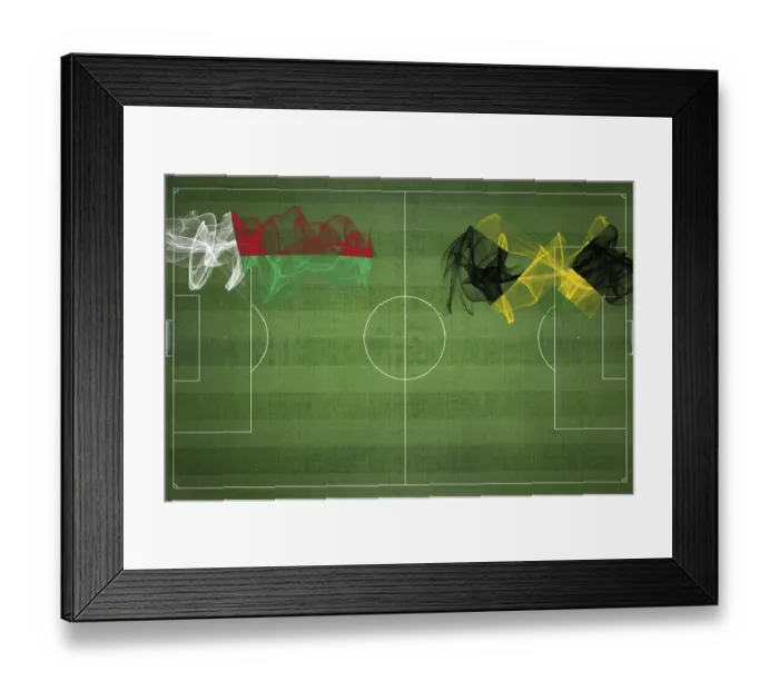 Framed Print : Madagascar vs Jamaica Soccer Match