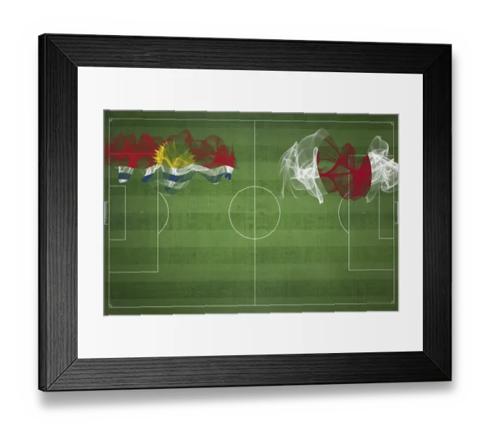 Framed Print : Kiribati vs Japan Soccer Match