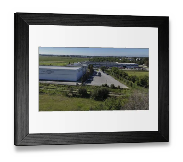 Framed Print : Cremona, Italy - August 22nd 2025 Modern Technology Hub in Lombardy Italy Featuring Expansive Data Center Facilities