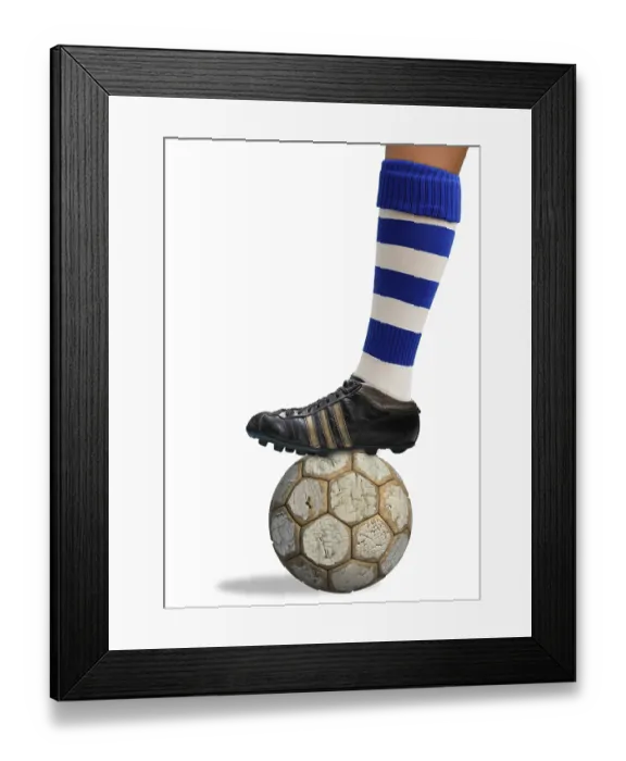 Framed Print : Football outfit of the 50s