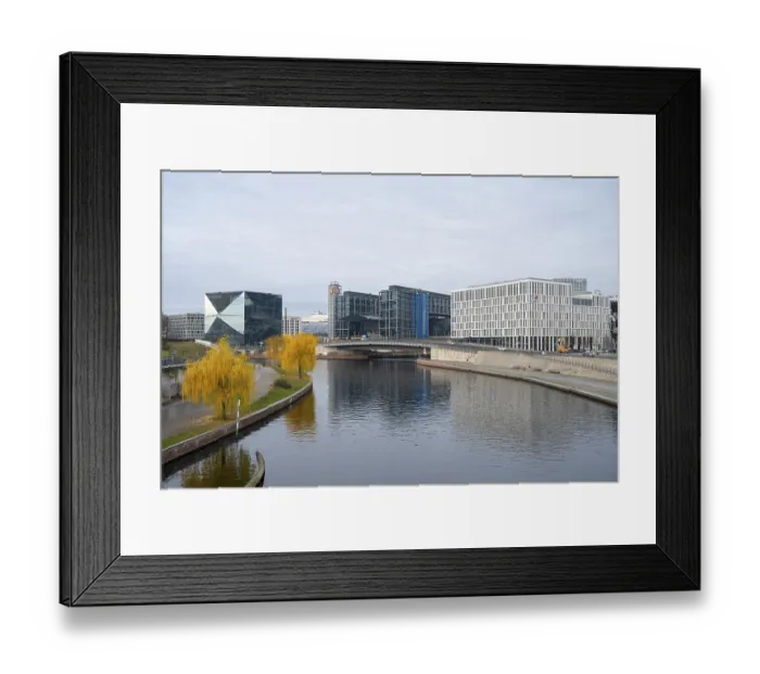 Framed Print : Cube office building, main railway station