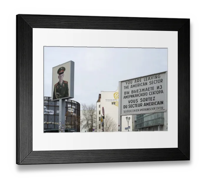 Framed Print : Sign and portrait of a soldier