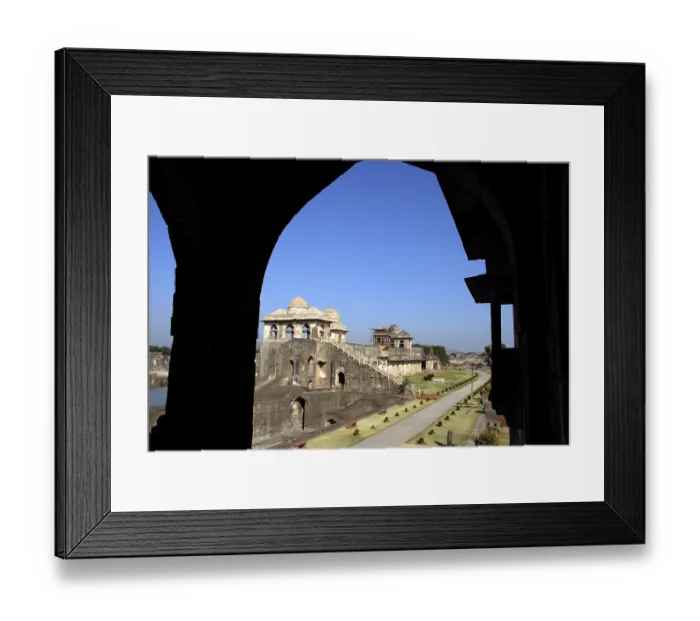 Framed Print : Jahaz Mahal, Mandu, District Dhar Framed Print : Jahaz Mahal, Mandu, District Dhar
